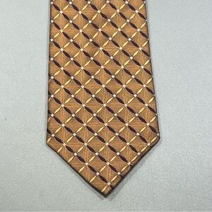 Joseph Abboud Men's Multicolor Necktie 100% Silk Geometric Pattern Italy